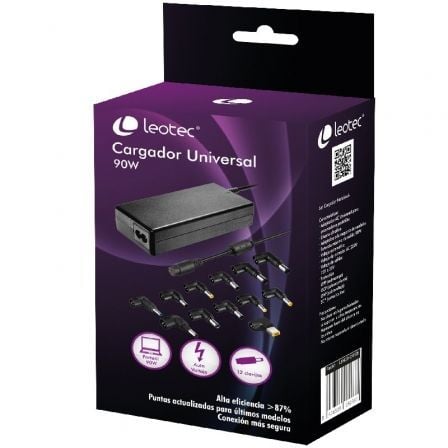 Cargador de Port til Leotec Home 90W Autom tico 12 Conectores